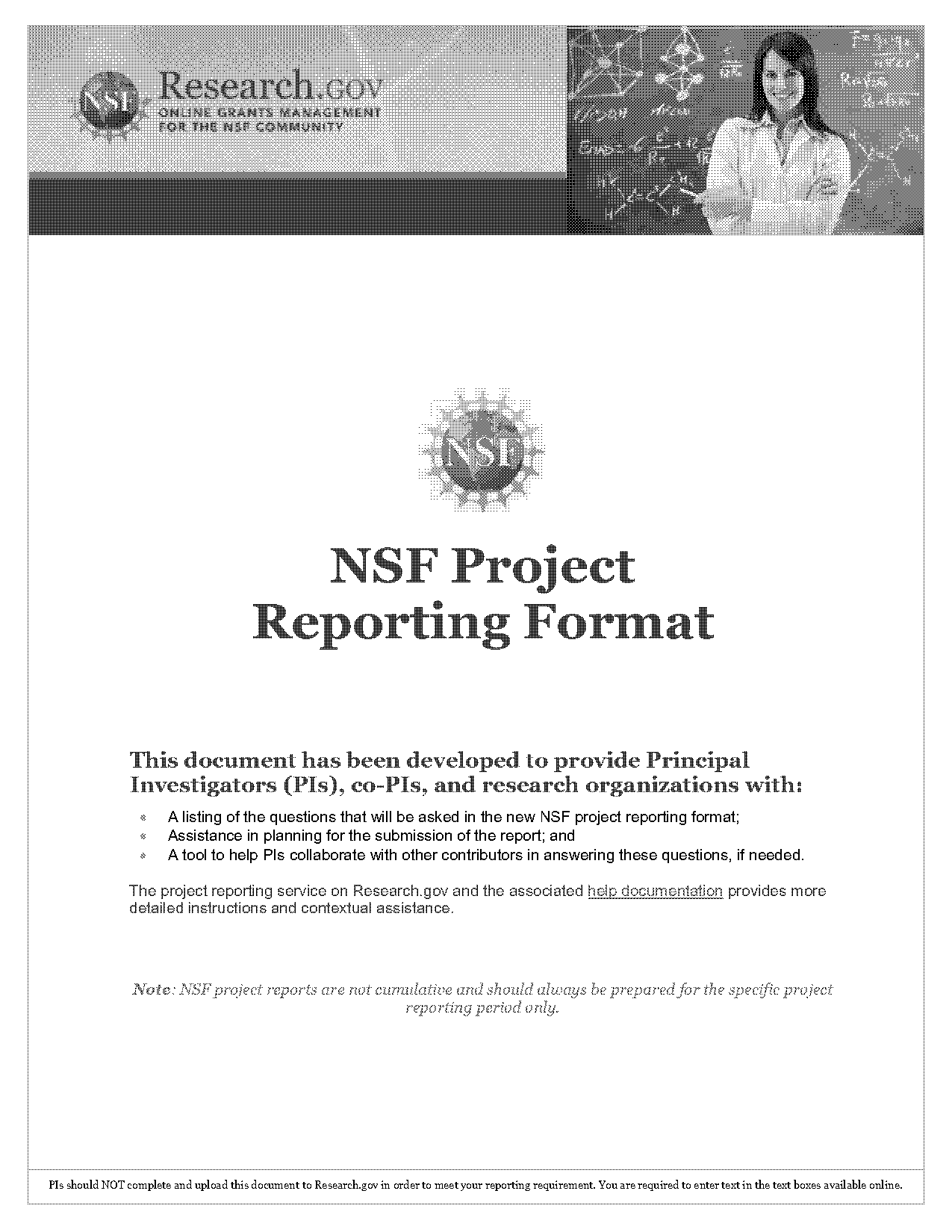 monthly project report te