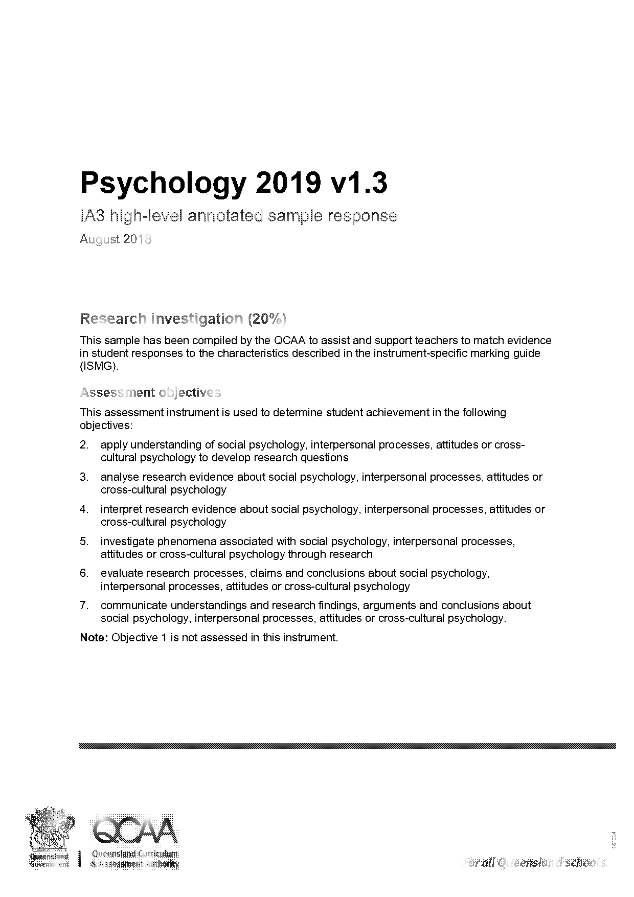 sample a level psychology questions