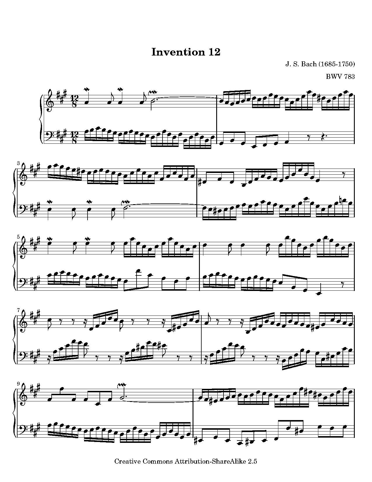 bach invention sheet music pdf