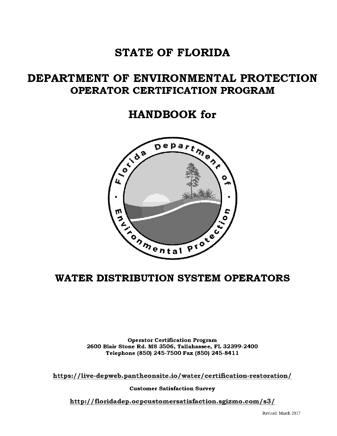 water distrubition operator training handbook third edition pdf