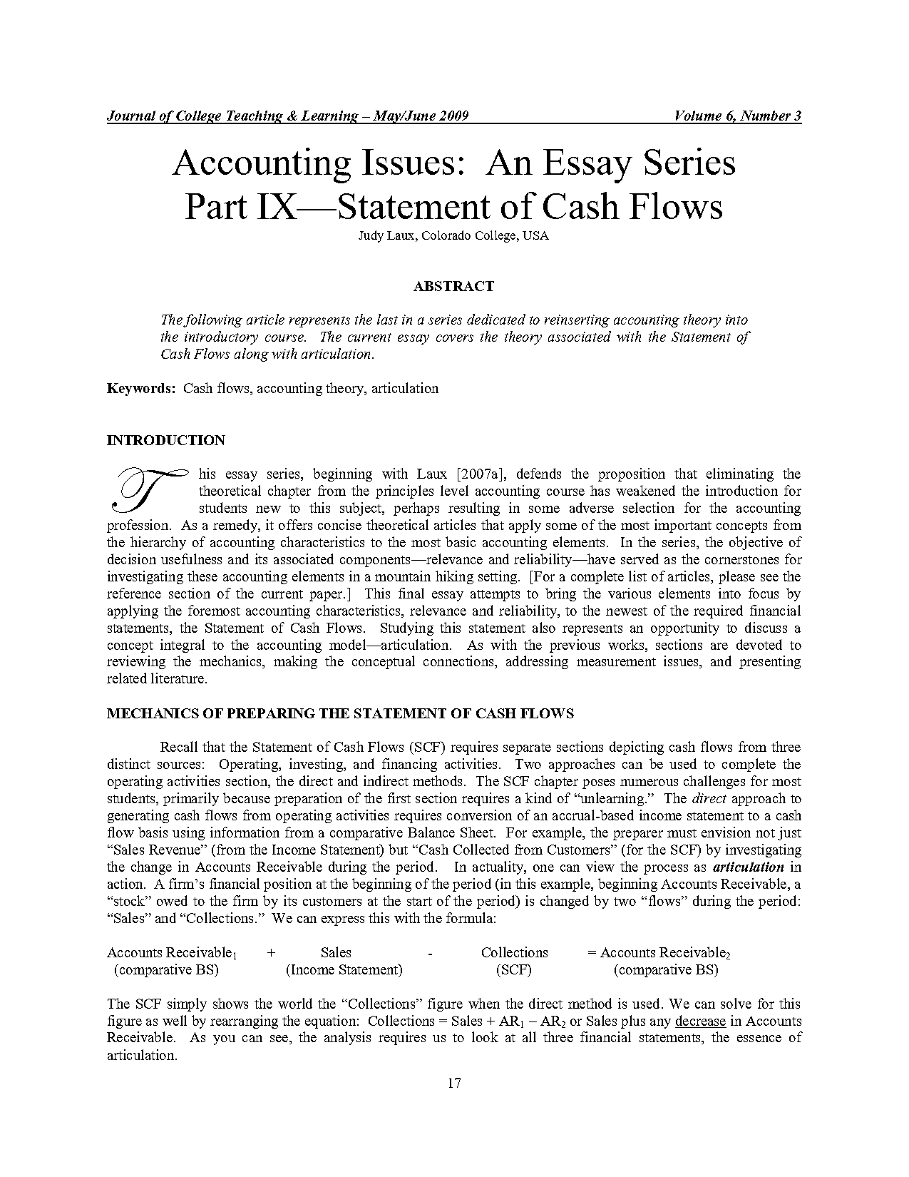 statement of cash flows indirect method from comparative balance sheet