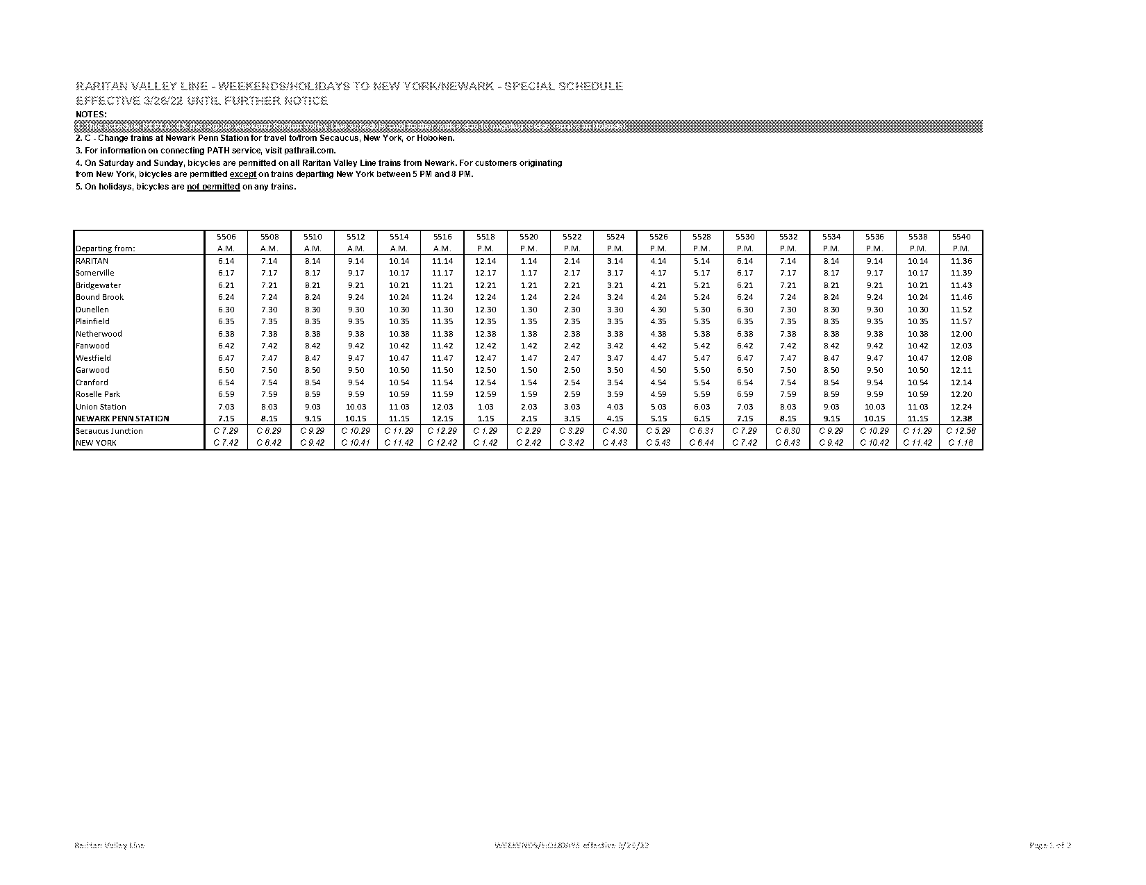 secaucus junction train schedule to penn station