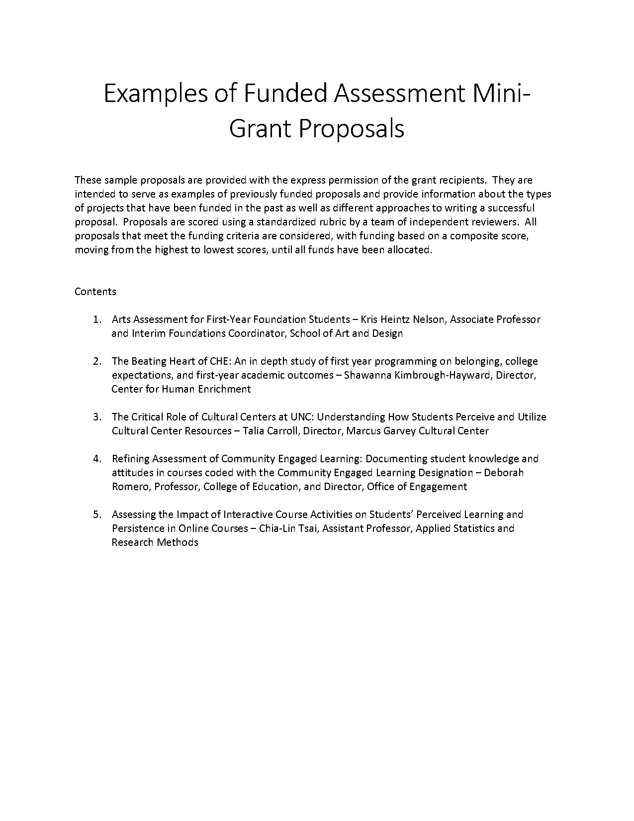 educational grant proposal sample