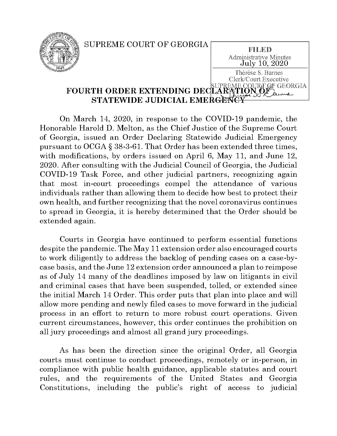 consent order to continue in criminal case georgia