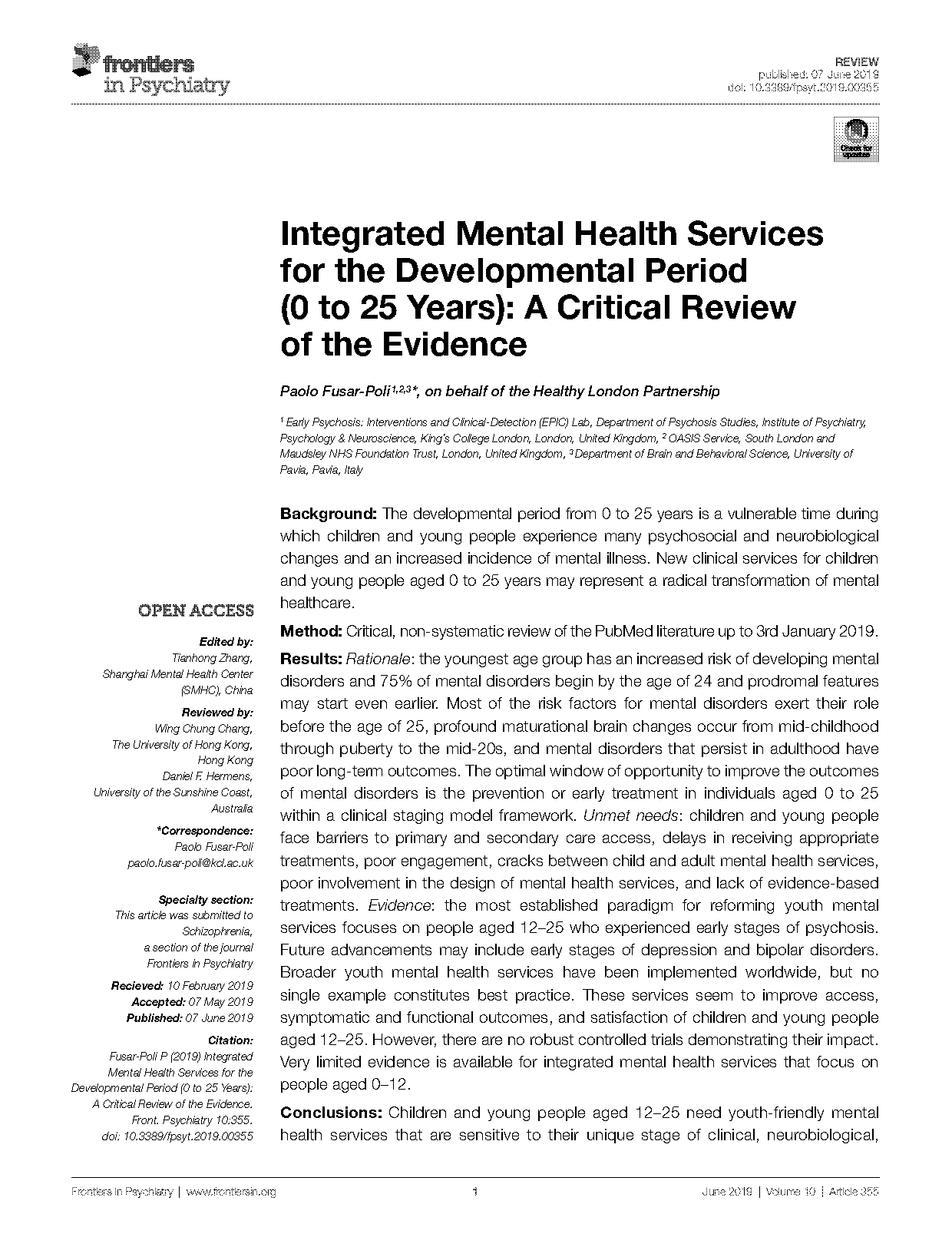 integrated mental health services in england a policy paradox