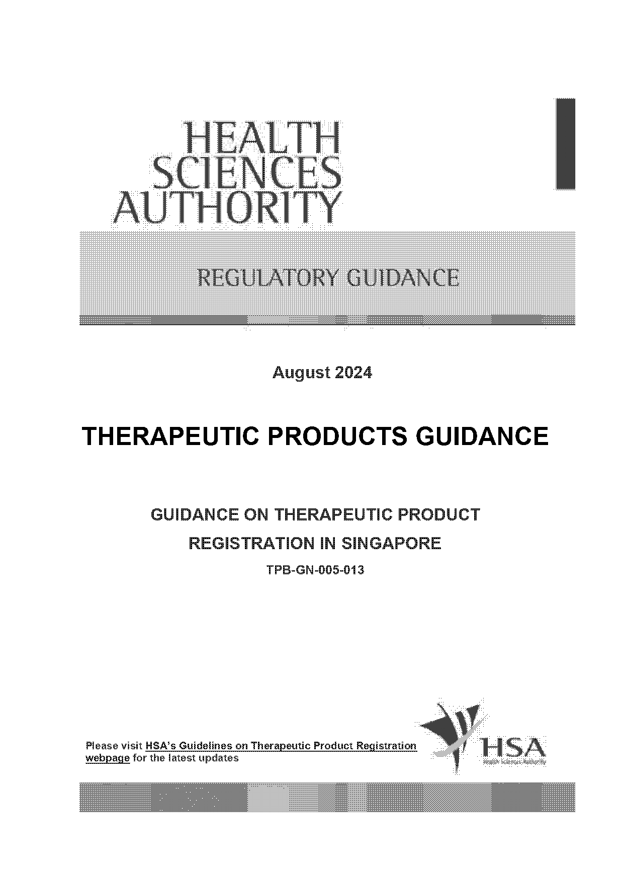 guidance on therapeutic product registration in singapore