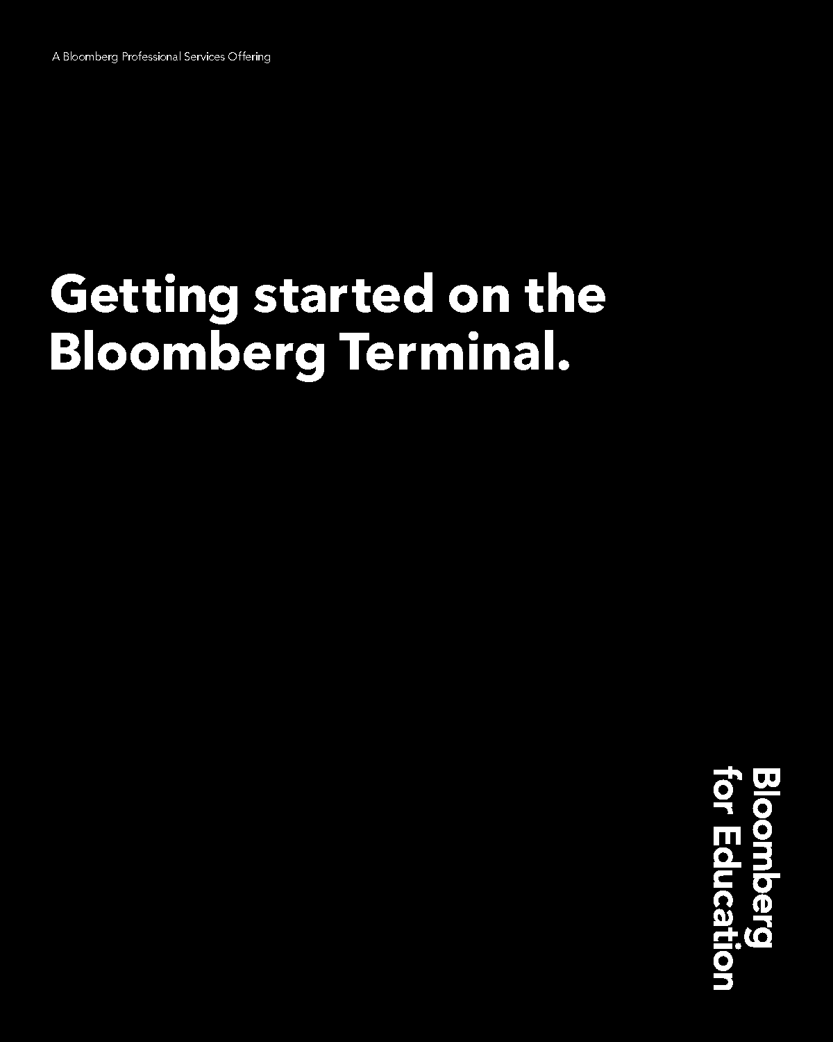 how to get bloomberg terminal free