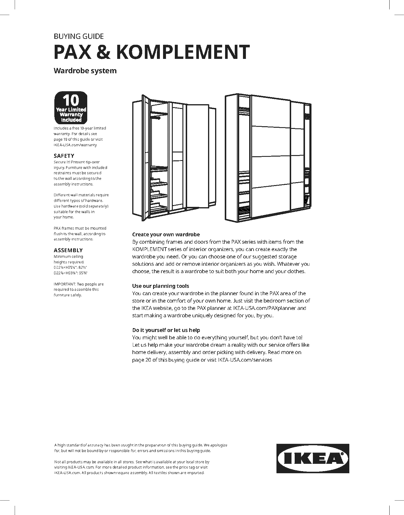 assembly instructions for ikea pax wardrobe