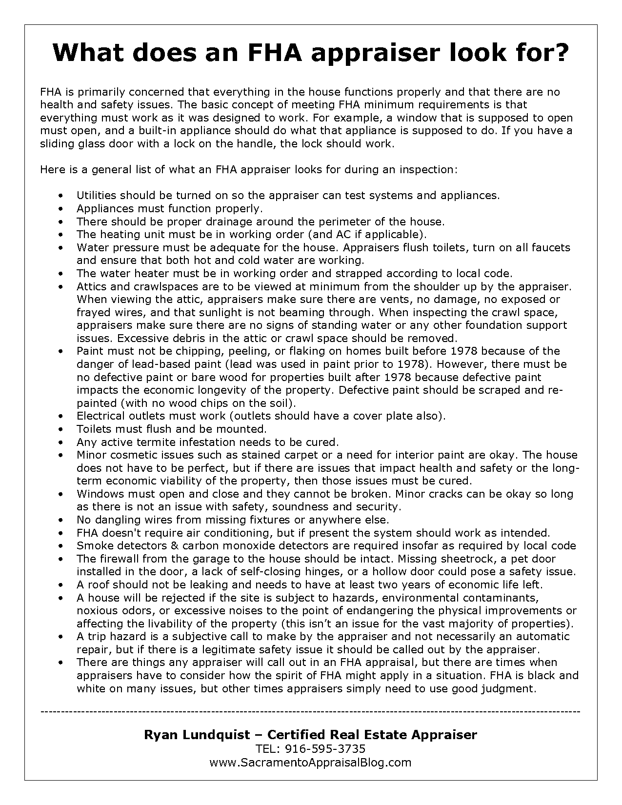 fha roof age requirements