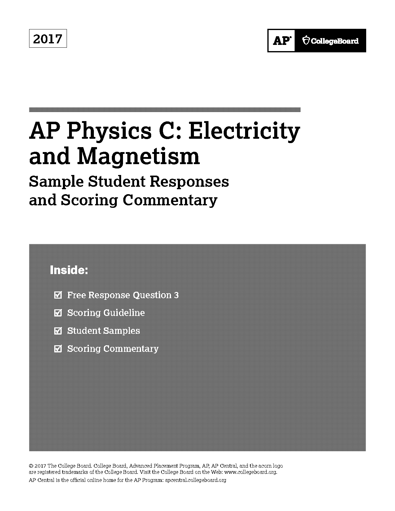 sample ap physics c questions