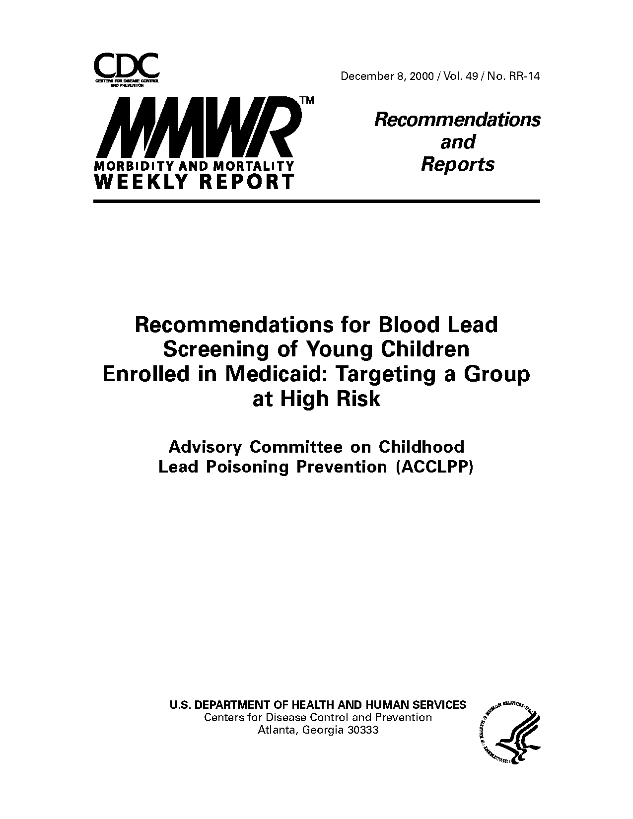 cdc lead screening recommendations