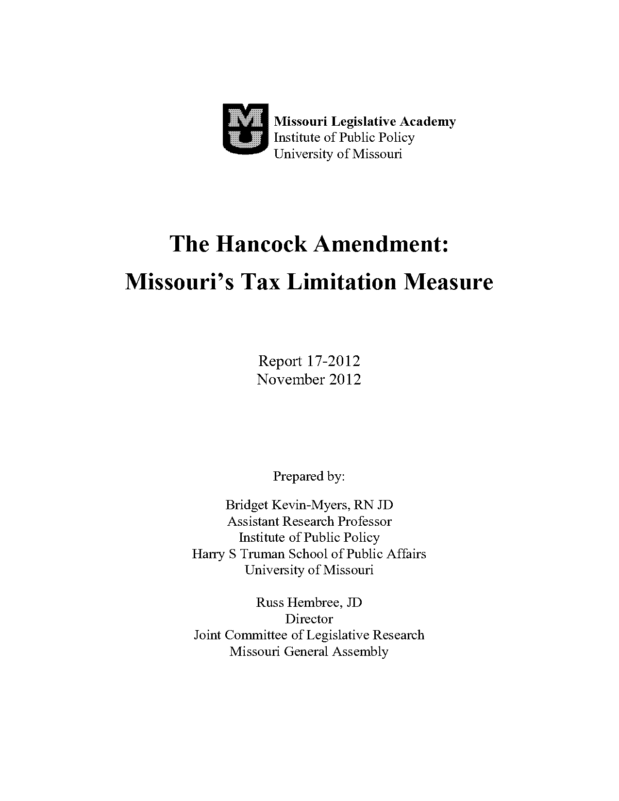 amendment term limit missouri