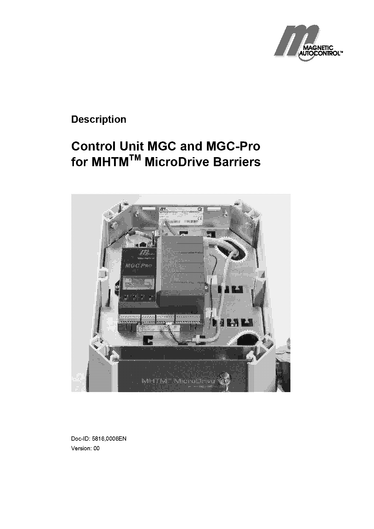 magnetic autocontrol mgc pro manual