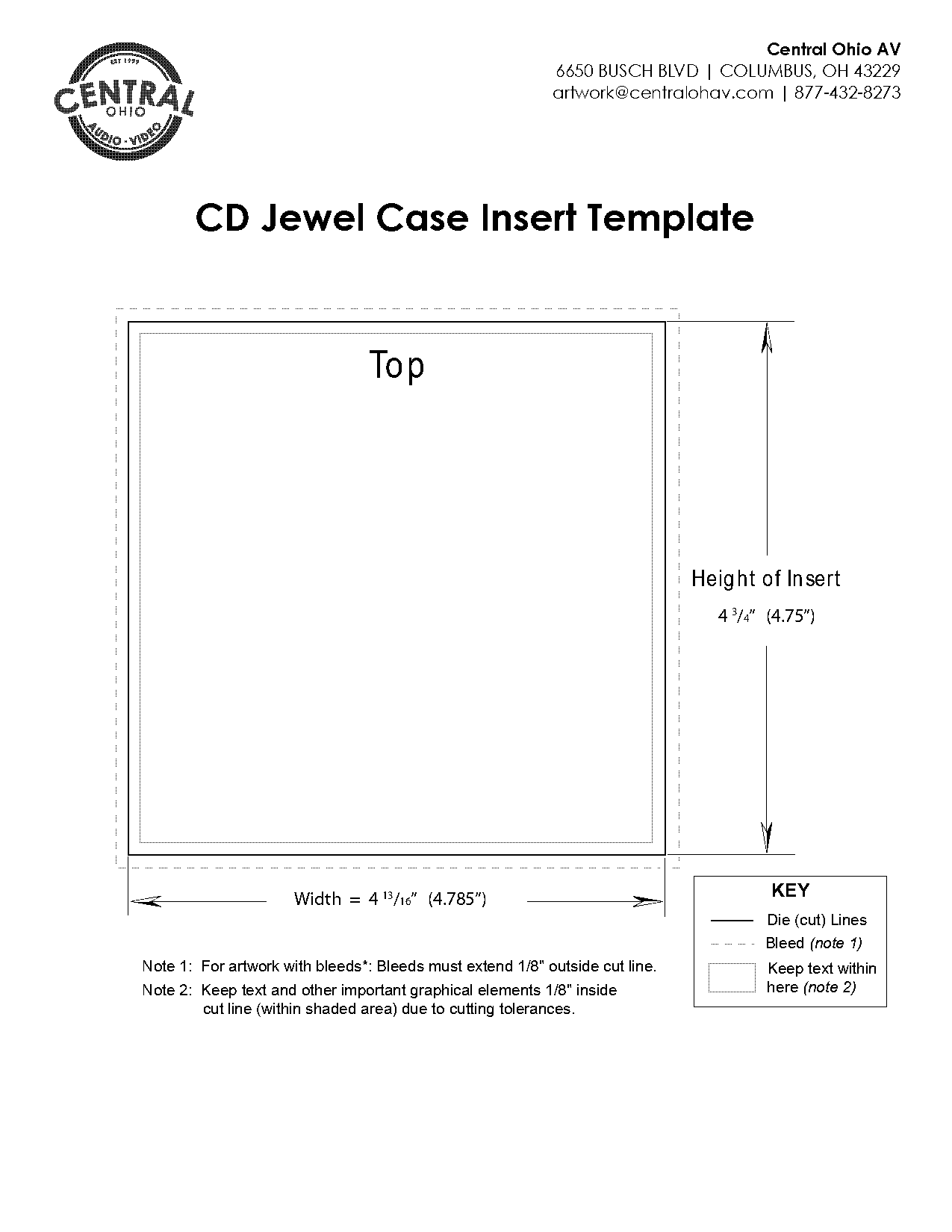 jewel case cd cover template