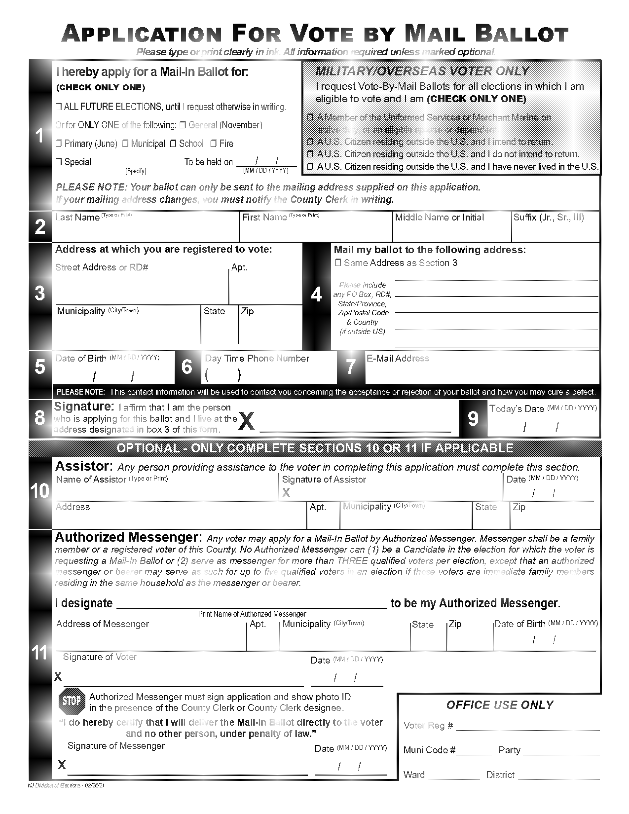 request ballot by mail new jersey