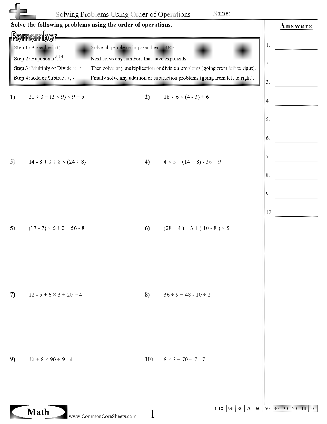 solve for x division worksheets