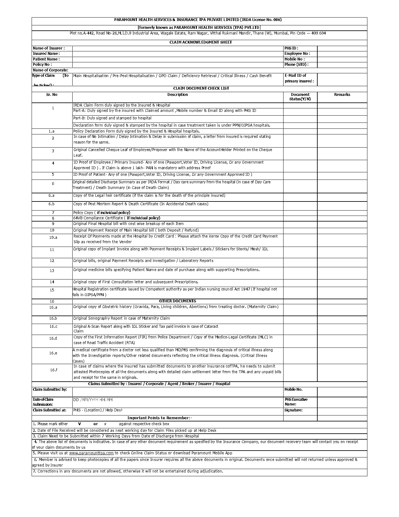 kotak death claim form