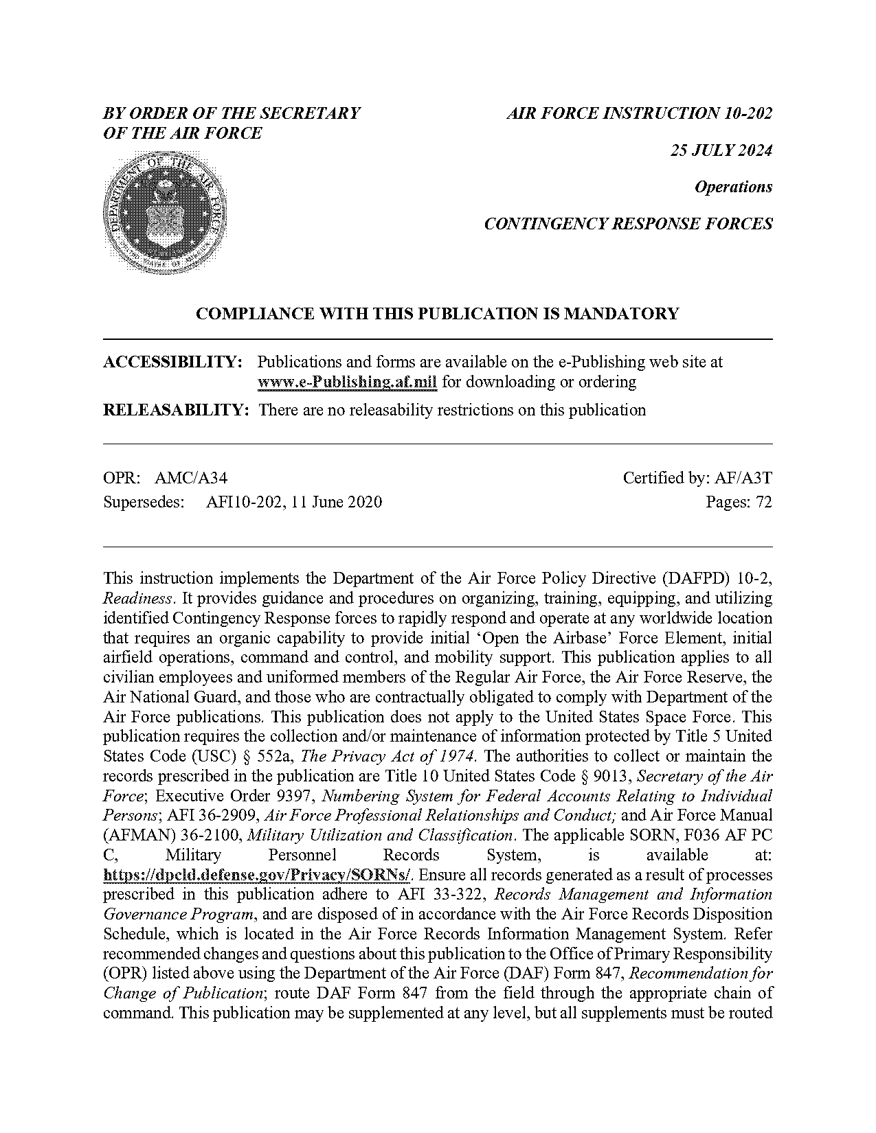 mar contingency release form