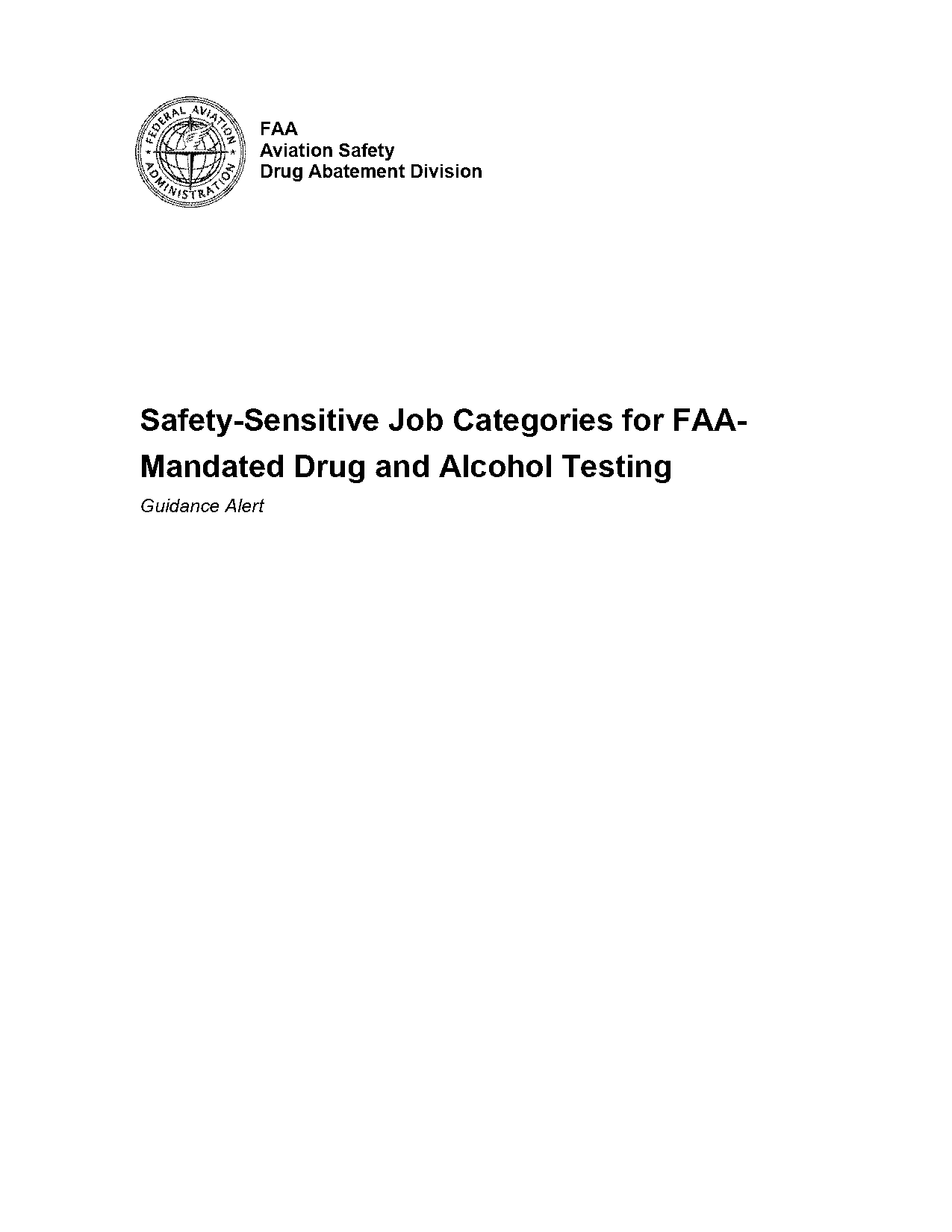 airport drug testing policy