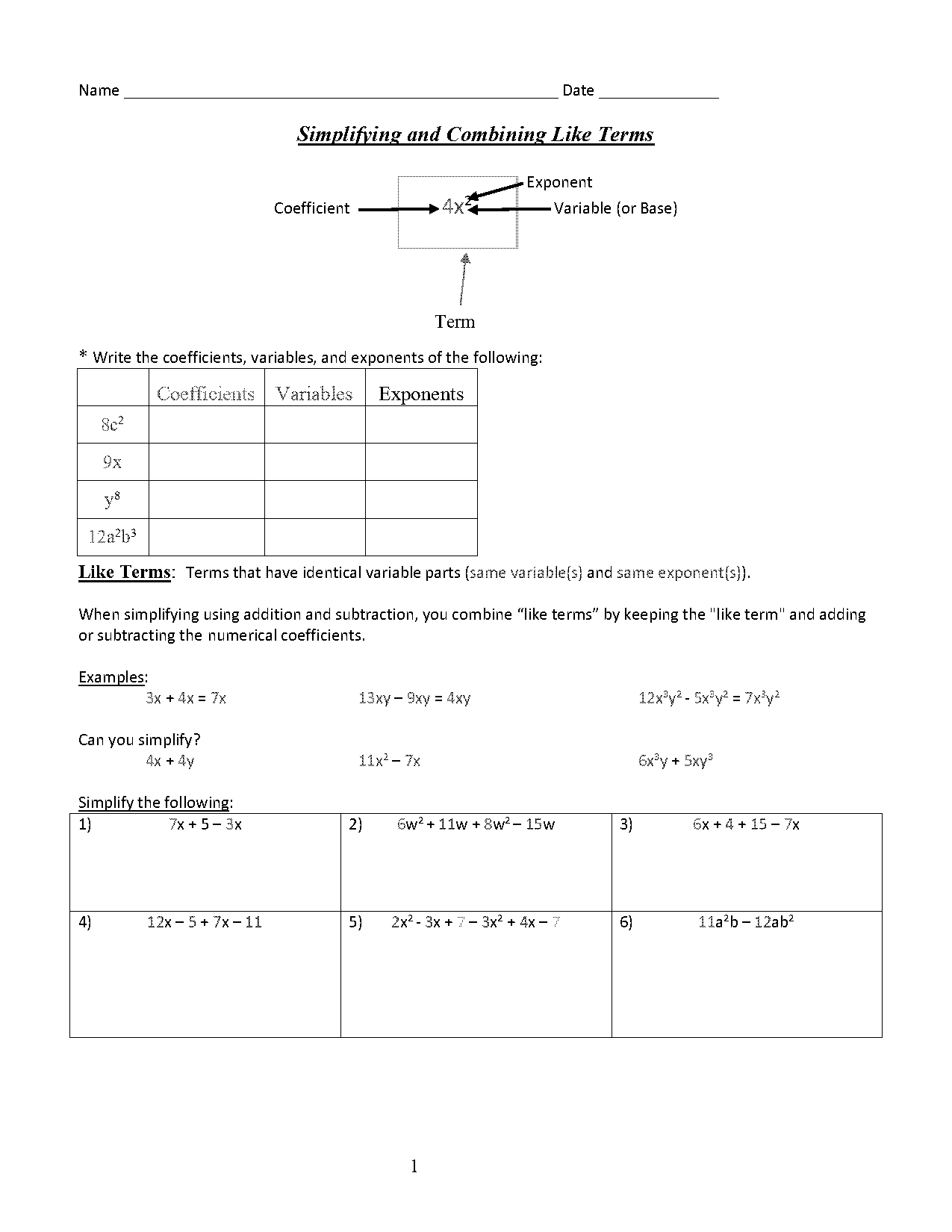 solve for x division worksheets