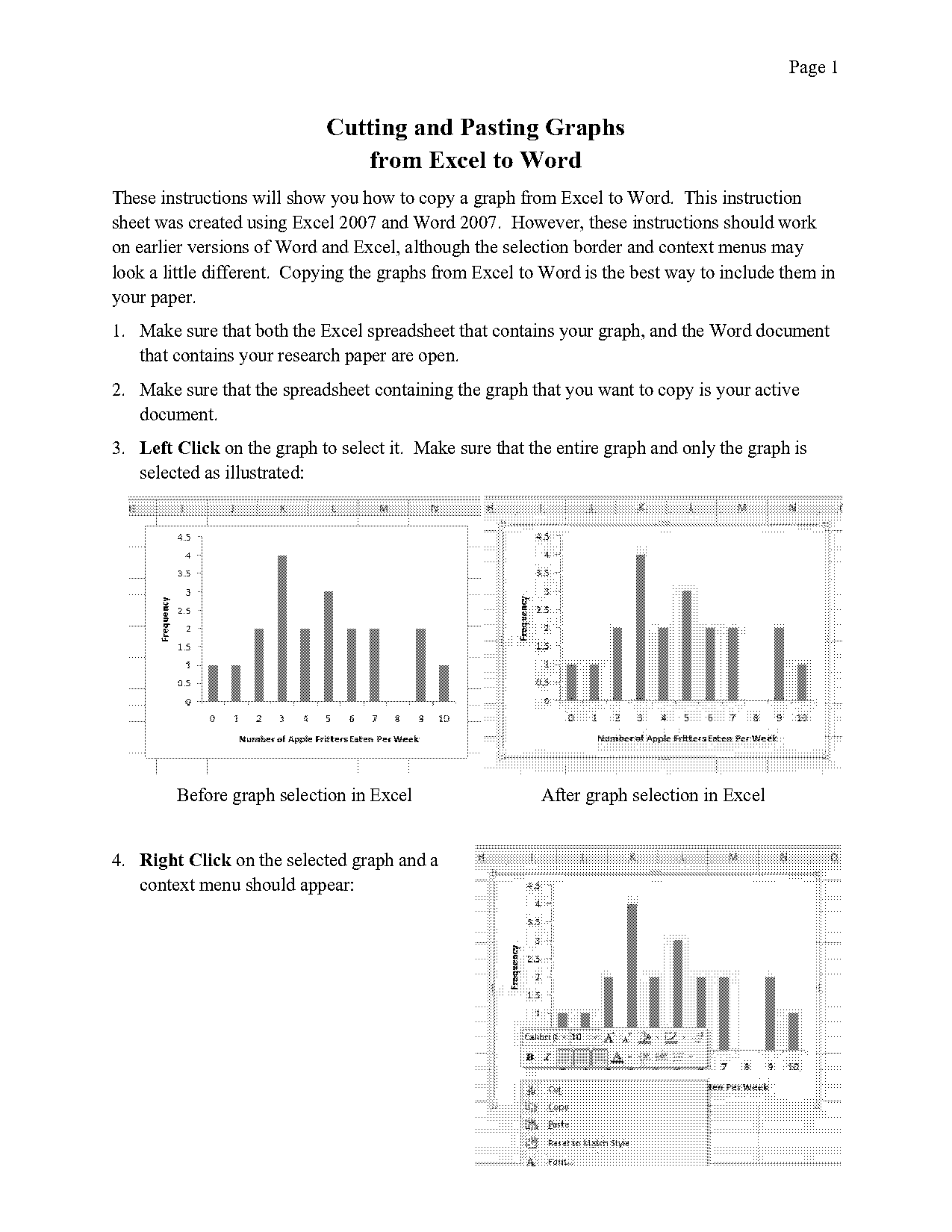 copy excel spreadsheet and past into word