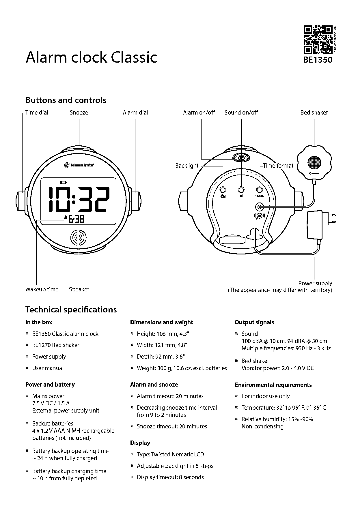 lifemax vibrating alarm clock instructions