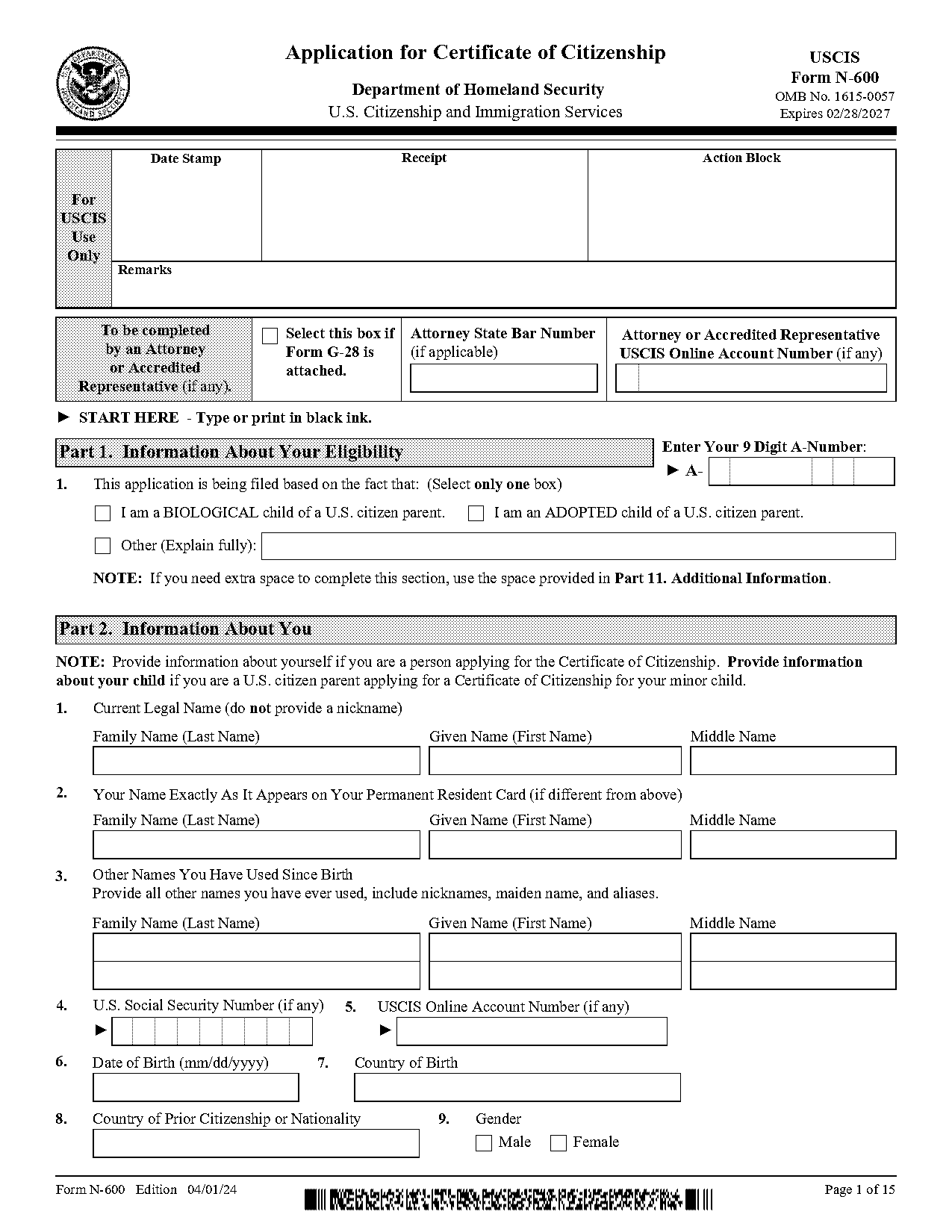 application for certification of us citizenship