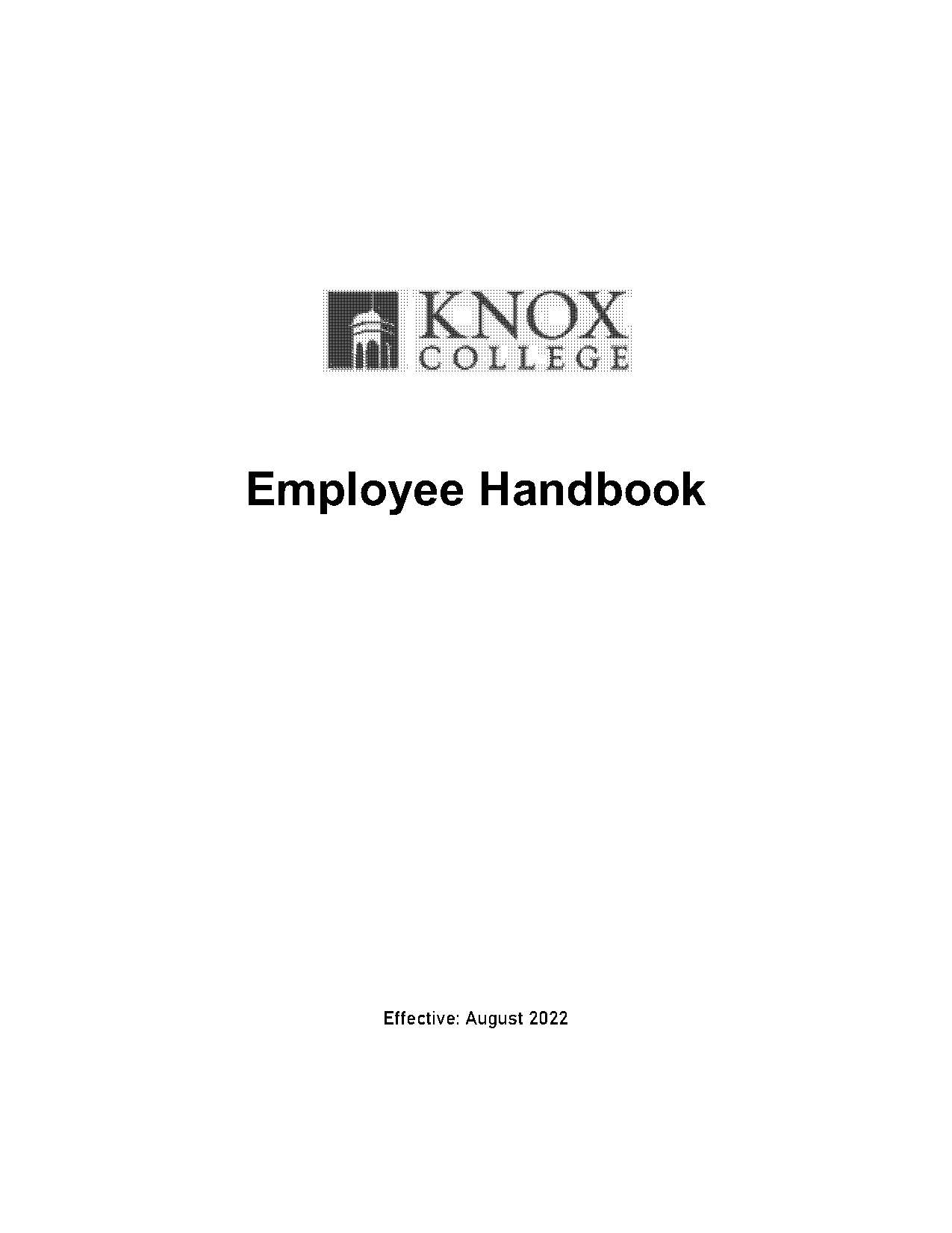 curry college employee handbook