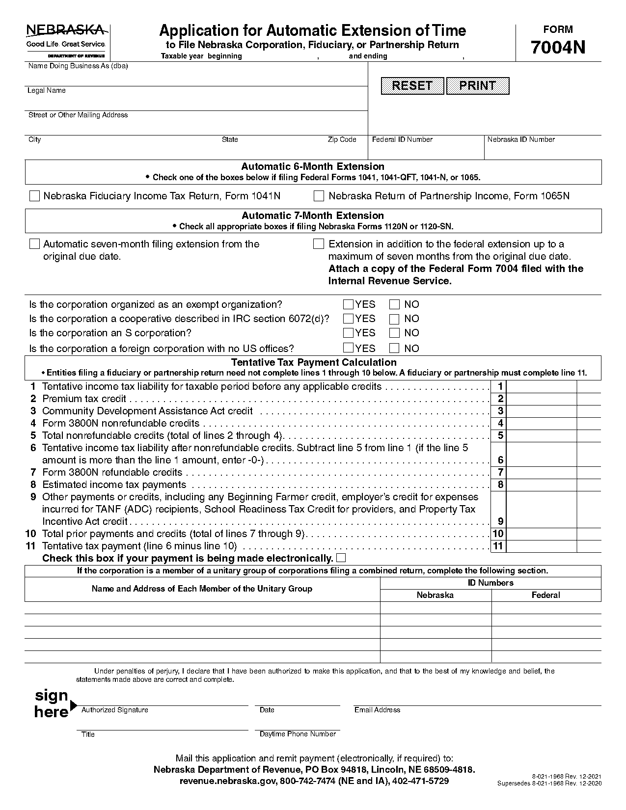 income tax due date extension notification