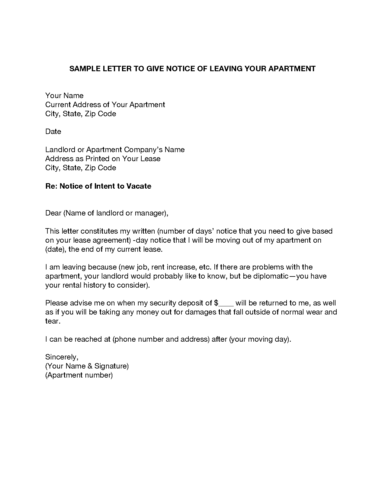 letter to end leasing contract