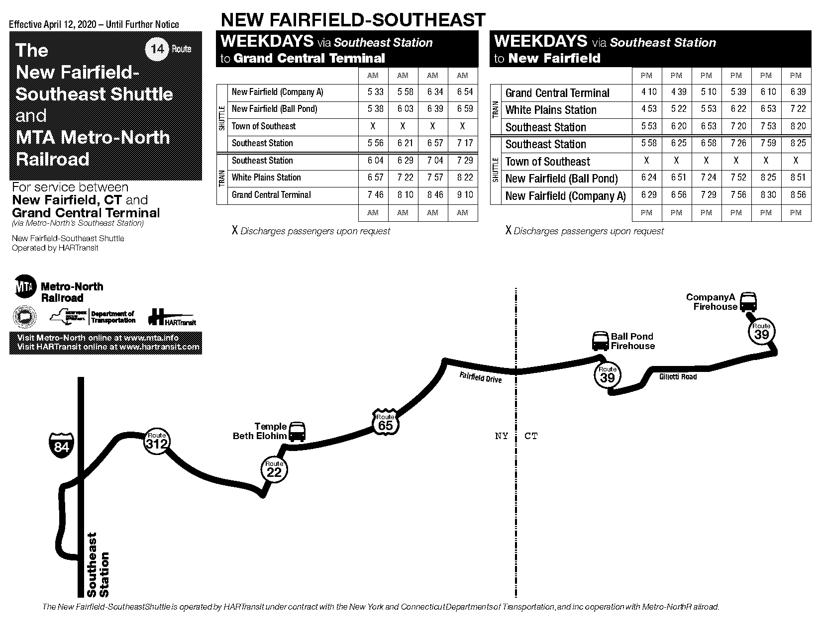 grand central to southeast train schedule