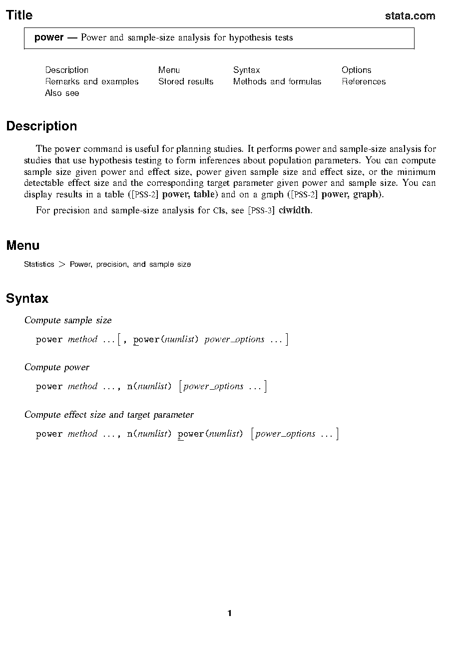 sample size for proportion stata