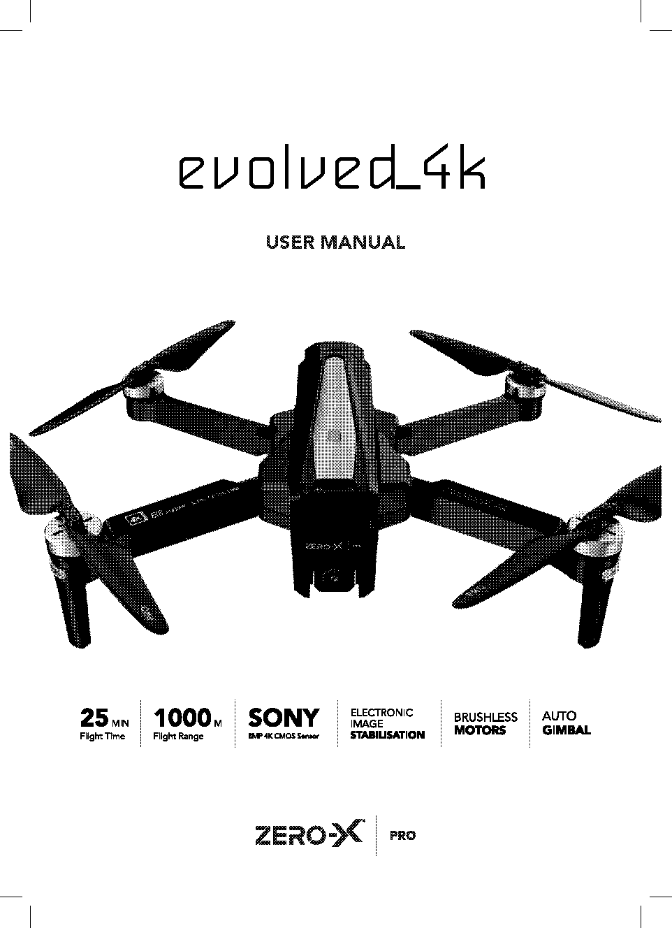 drone x pro instruction manual