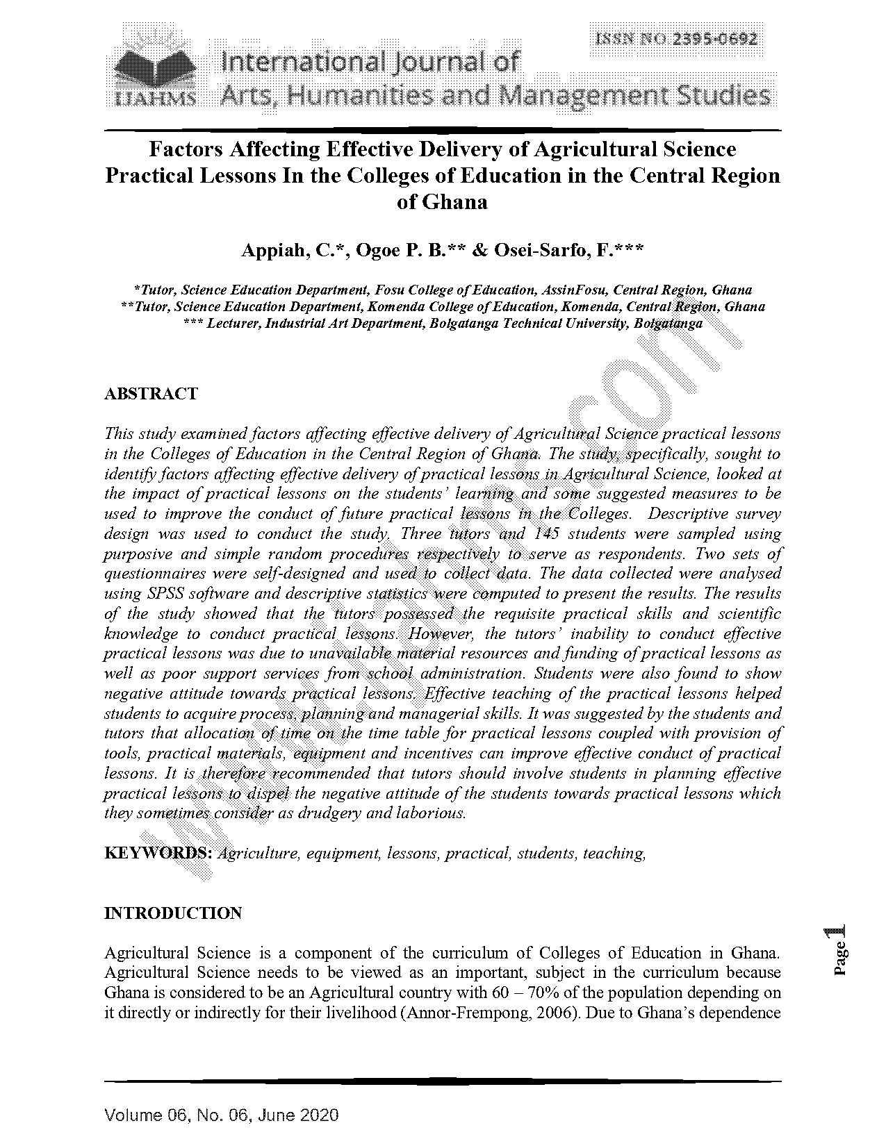 agricultural science practical pdf