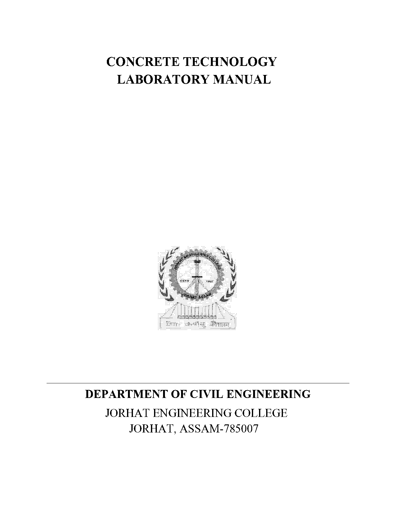 concrete technology lab manual with results