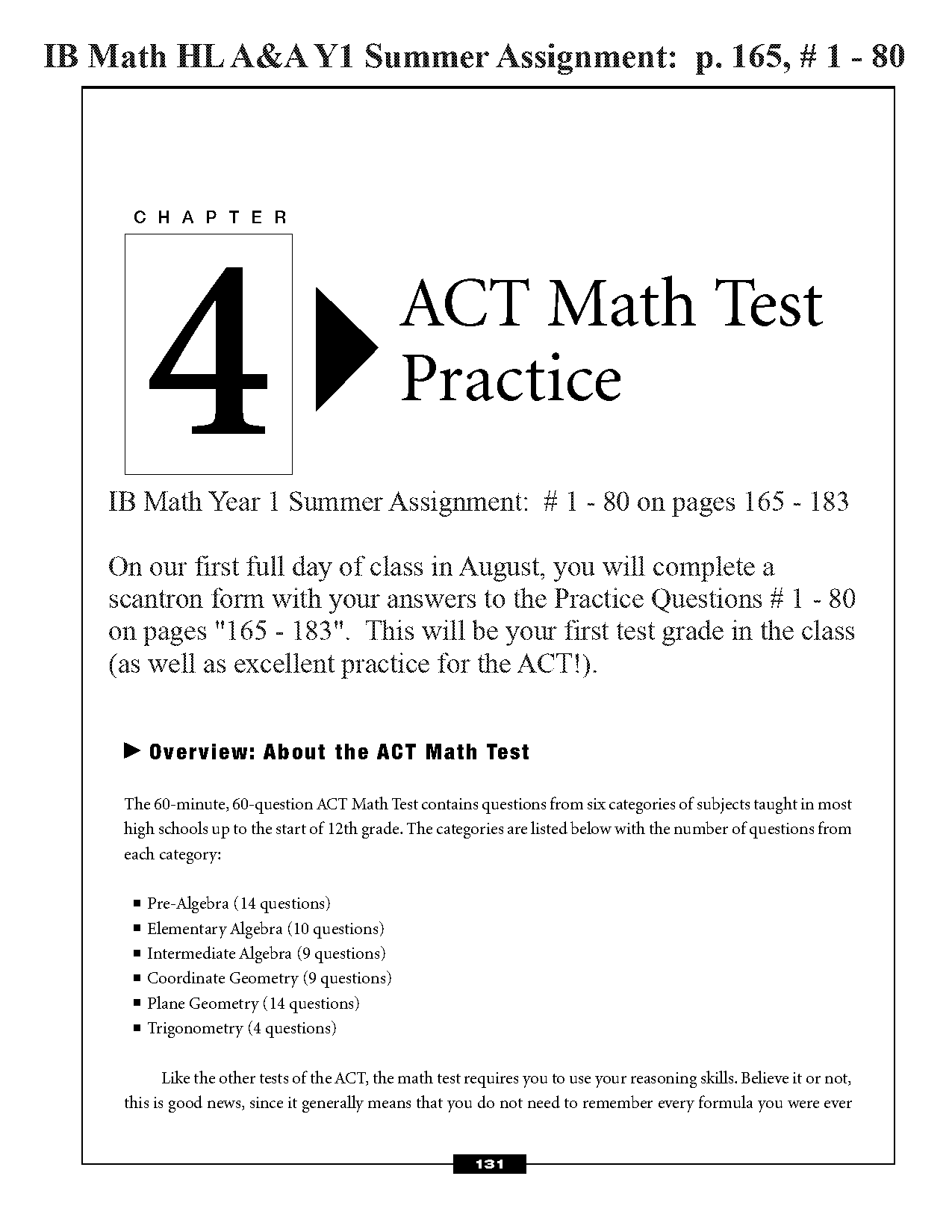 act practice problems math